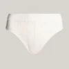 Bikinitrosa med stickad logotyp
