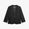 Blazer i linneblandning med avslappnad passform Blazer i linneblandning med avslappnad passform