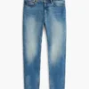 Blekta stretchjeans i smal passform Blekta stretchjeans i smal passform