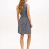 Bältad TH Grid Print Crepe-skjortklänning