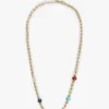 Boho-halsband med flerfärgade pärlor