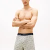 Boxershorts i tryckt stickat