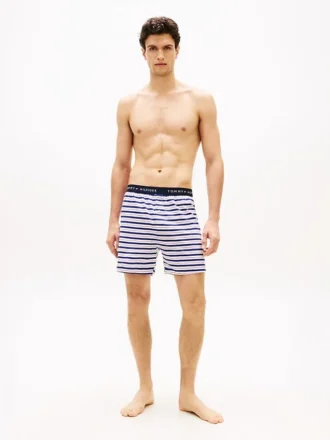 Boxershorts i tryckt stickat