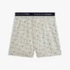 Boxershorts i tryckt stickat