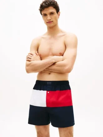Boxershorts med flagglogo och färgblock