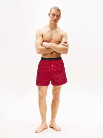 Boxershorts med flaggmönster över hela ytan