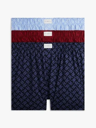 Boxershorts med monogram över hela ytan, 3-pack