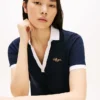 Broderad Hilfiger Script-poloklänning Broderad Hilfiger Script-poloklänning