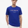 Broderad T-shirt med sjöfartsflagga