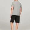 Broderad T-shirt med Tommy-logotyp i smal passform Broderad T-shirt med Tommy-logotyp i smal passform