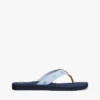 Broderade flip-flops i monogramcanvas