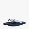 Broderade flip-flops i monogramcanvas