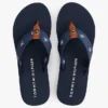 Broderade flip-flops i monogramcanvas