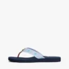 Broderade flip-flops i monogramcanvas