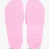 Broderade pooltofflor med monogram