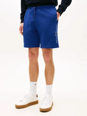 Broderade Tommy-logotyp-sweatshorts