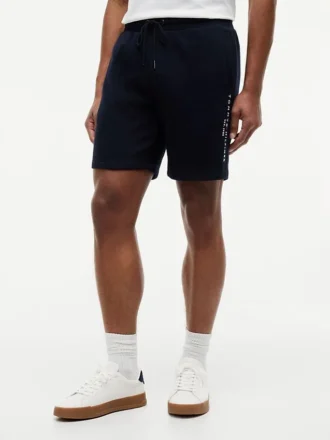 Broderade Tommy-logotyp-sweatshorts