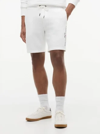 Broderade Tommy-logotyp-sweatshorts