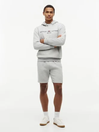 Broderade Tommy-logotyp-sweatshorts