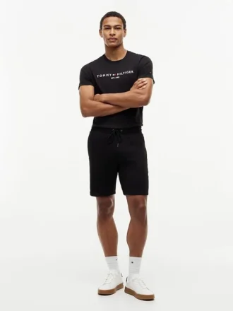 Broderade Tommy-logotyp-sweatshorts