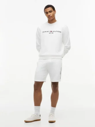 Broderade Tommy-logotyp-sweatshorts