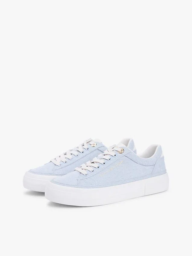 Canvas-sneakers med plattform Canvas-sneakers med plattform