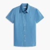Chambray-skjorta med puffärmar Chambray-skjorta med puffärmar