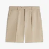 Chinoshorts i avslappnad bomulls- och linneblandning Chinoshorts i avslappnad bomulls- och linneblandning