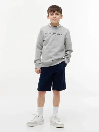 Chinoshorts med bälte för barn