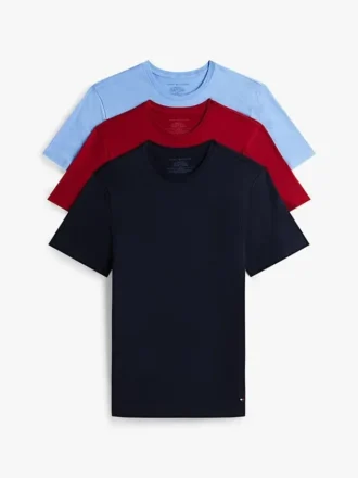 Cotton Classics Rundhalsad undertröja, 3-pack