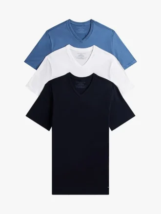 Cotton Classics V-ringad undertröja, 3-pack