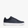 Court-sneakers i blandat läder Court-sneakers i blandat läder