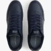 Court-sneakers i blandat läder Court-sneakers i blandat läder