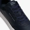 Court-sneakers i blandat läder Court-sneakers i blandat läder