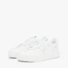 Court-sneakers i kornigt läder Court-sneakers i kornigt läder