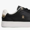Court-sneakers i metallicläder Court-sneakers i metallicläder