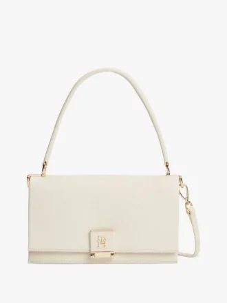 Crossbody-väska med monogram och lock
