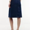 Denimkjol med bälte