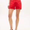 Denimshorts med guldknappar Denimshorts med guldknappar