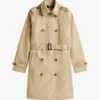 Dubbelknäppt trenchcoat med bälte Dubbelknäppt trenchcoat med bälte