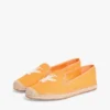 Espadriller i canvas med broderat monogram