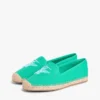 Espadriller i canvas med broderat monogram