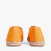 Espadriller i canvas med broderat monogram