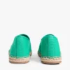 Espadriller i canvas med broderat monogram