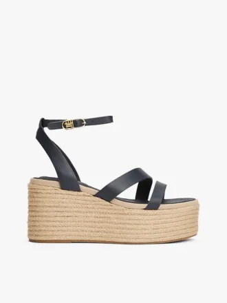 Espadriller med läderrem