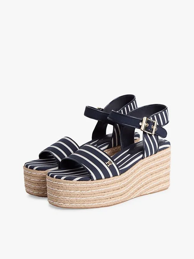 Espadriller med plattformsklack i bretonska ränder Espadriller med plattformsklack i bretonska ränder