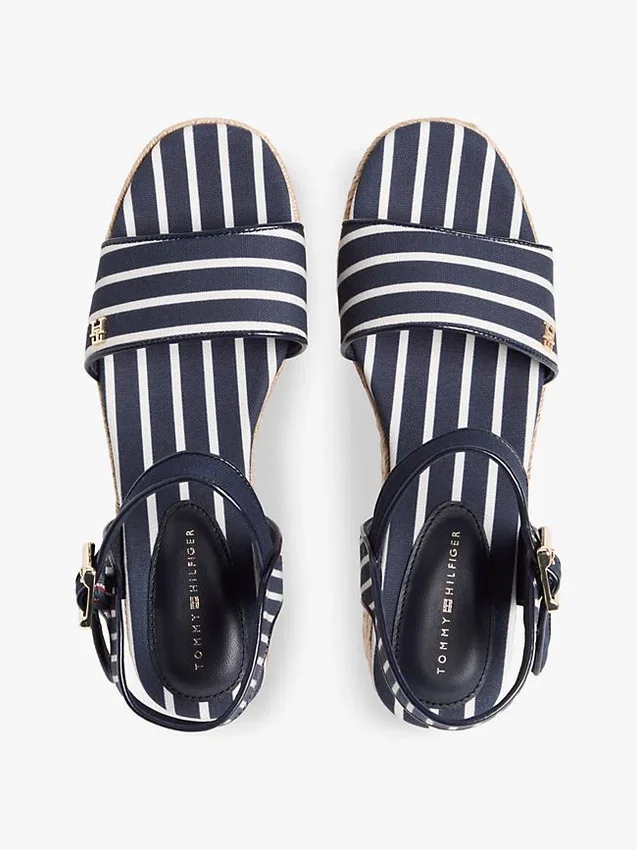 Espadriller med plattformsklack i bretonska ränder Espadriller med plattformsklack i bretonska ränder