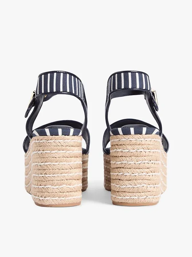 Espadriller med plattformsklack i bretonska ränder Espadriller med plattformsklack i bretonska ränder