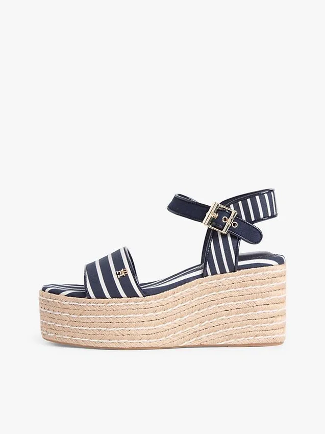 Espadriller med plattformsklack i bretonska ränder Espadriller med plattformsklack i bretonska ränder