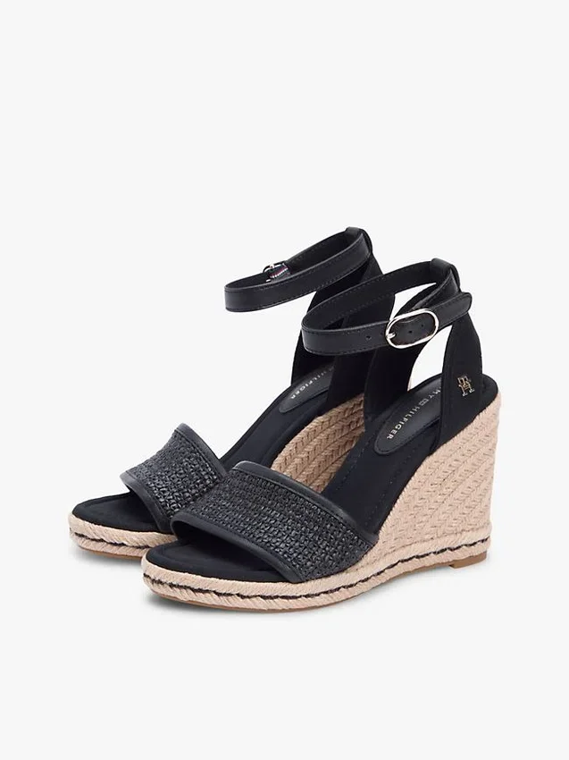 Espadriller med raffia-kilklack Espadriller med raffia-kilklack